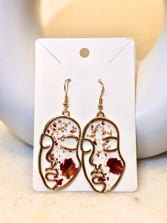 Red Roses Earrings