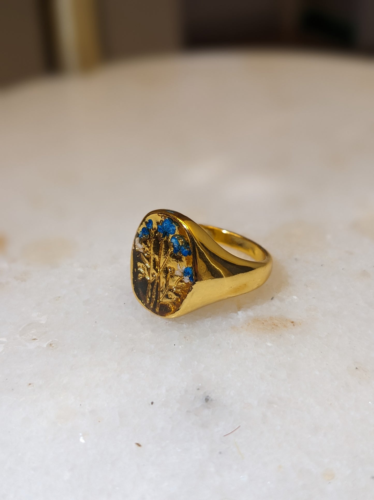 18K Gold Plated Ring - Size 8