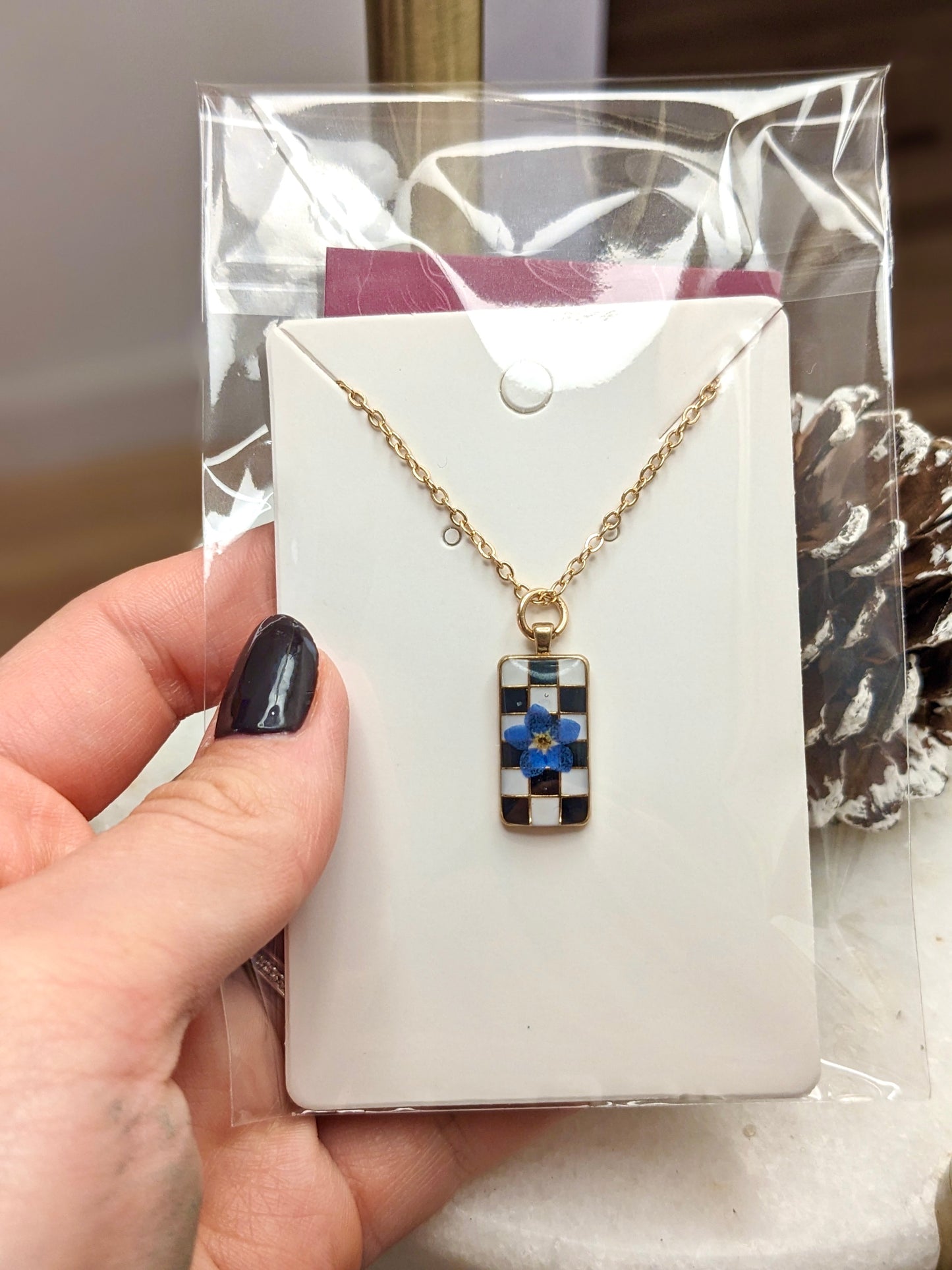 “Forget-Me-Not” Necklace