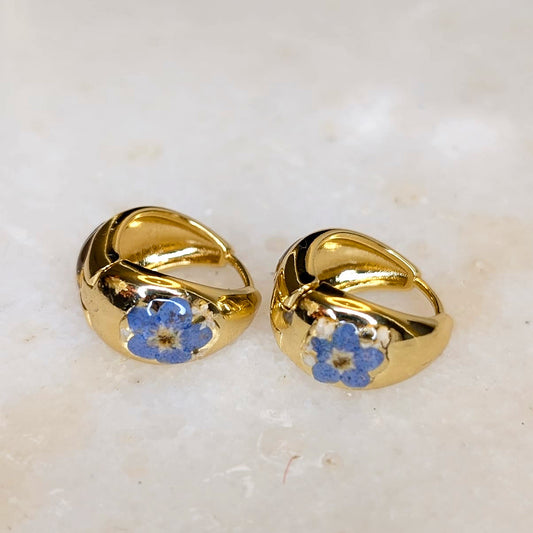 18K Golden Plated “Forget-Me-Not” Earrings