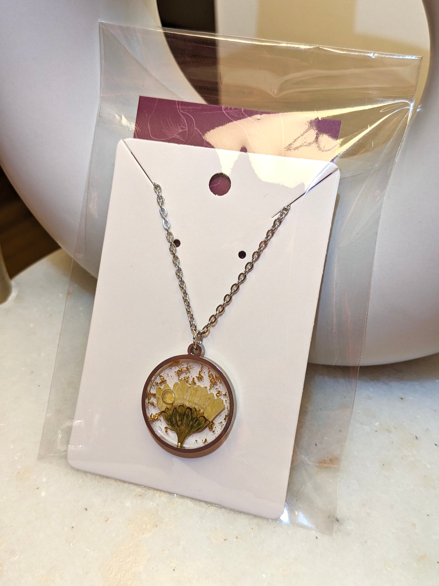 Dried Flower Necklace