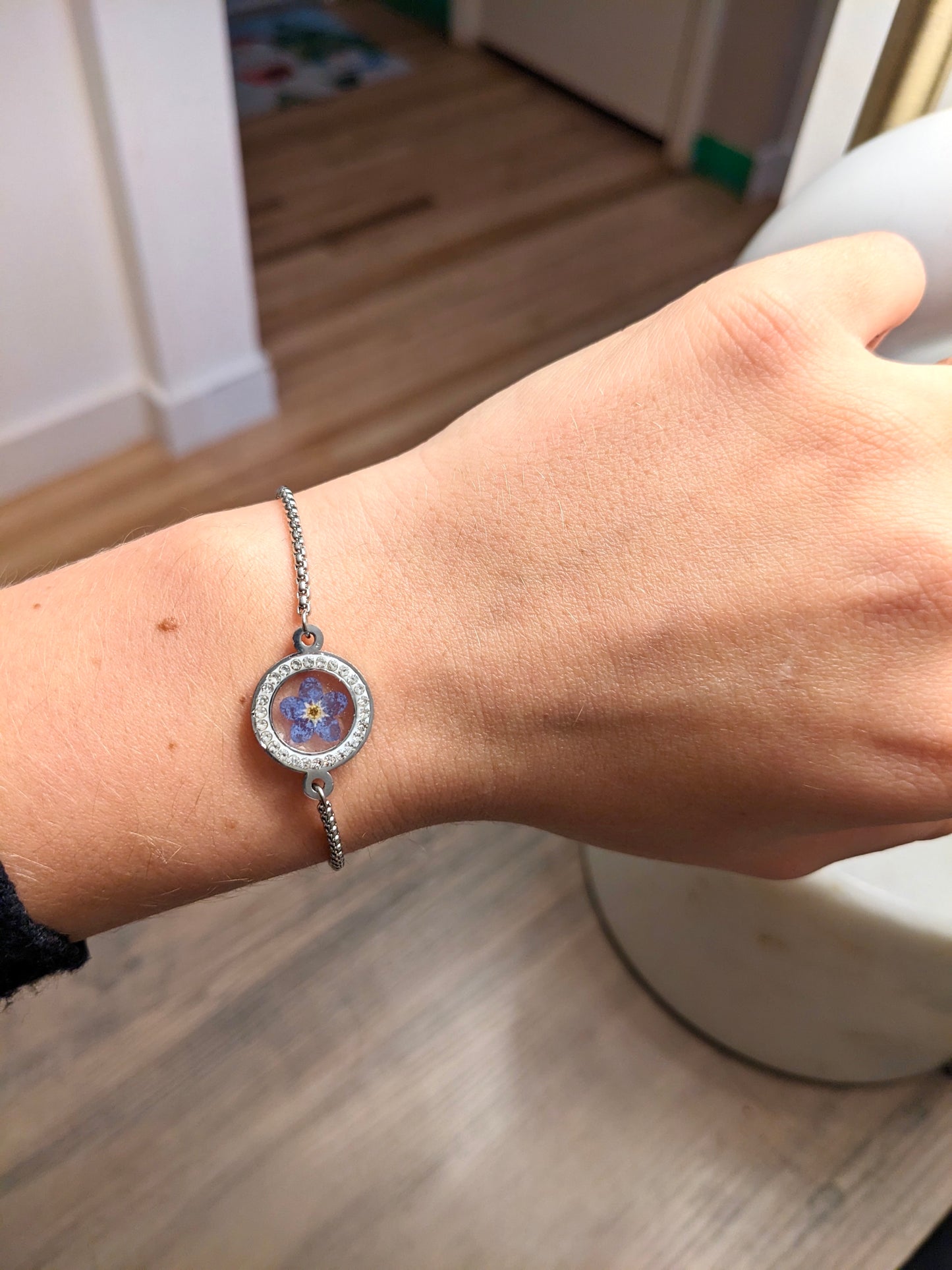 Silver “Forget-Me-Not” Bracelet