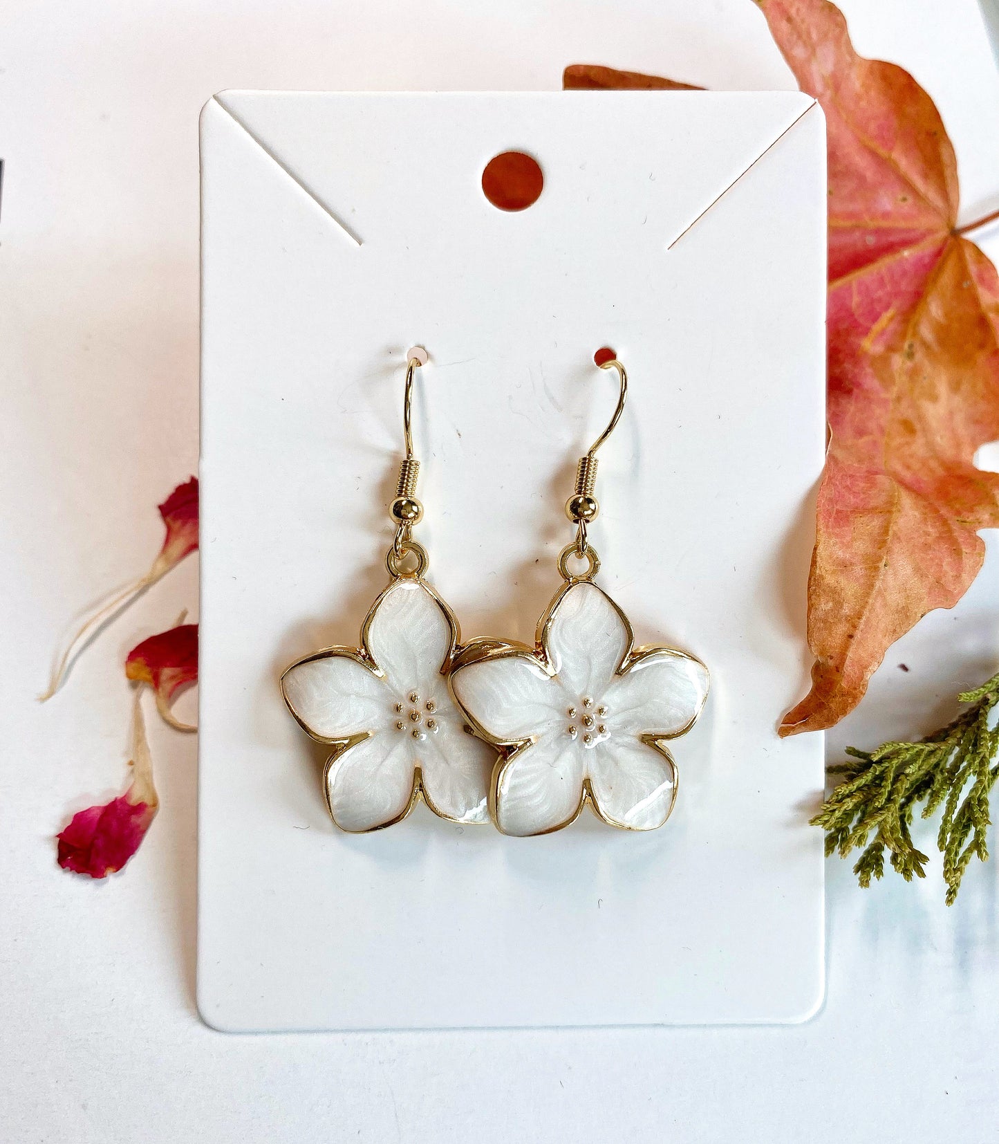 Delicate Flower Earrings