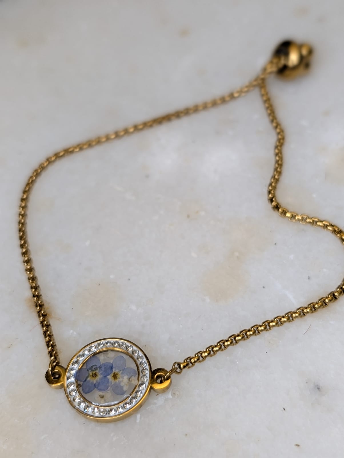 18K Golden Plated “Forget-Me-Not” Bracelet