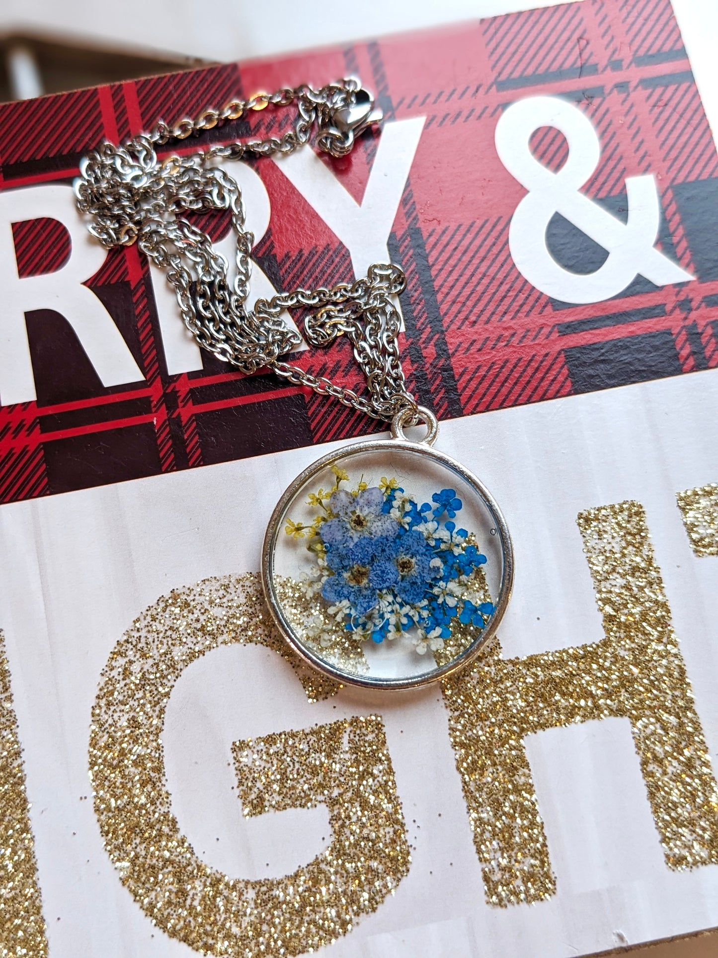 “Forget-Me-Not” necklace