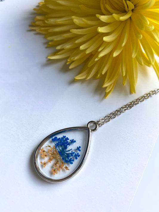 Blue Flora Necklace