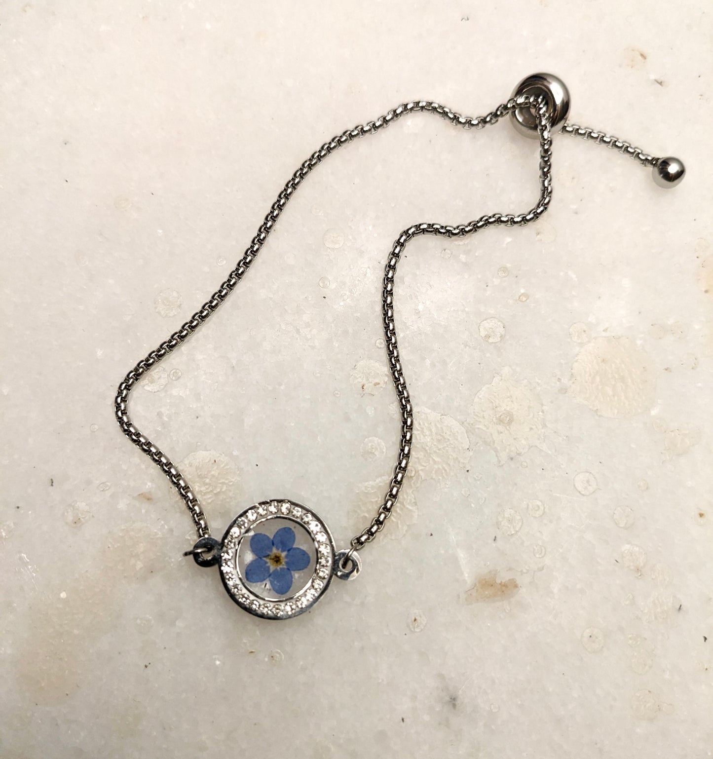 Silver “Forget-Me-Not” Bracelet