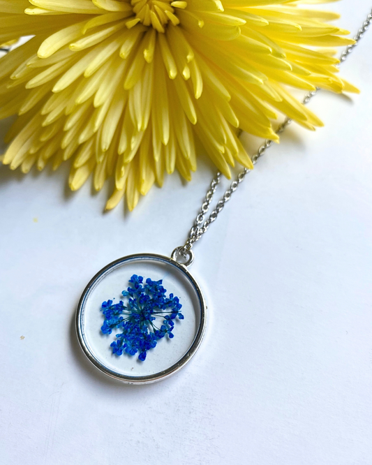 Blue Flower Pendant