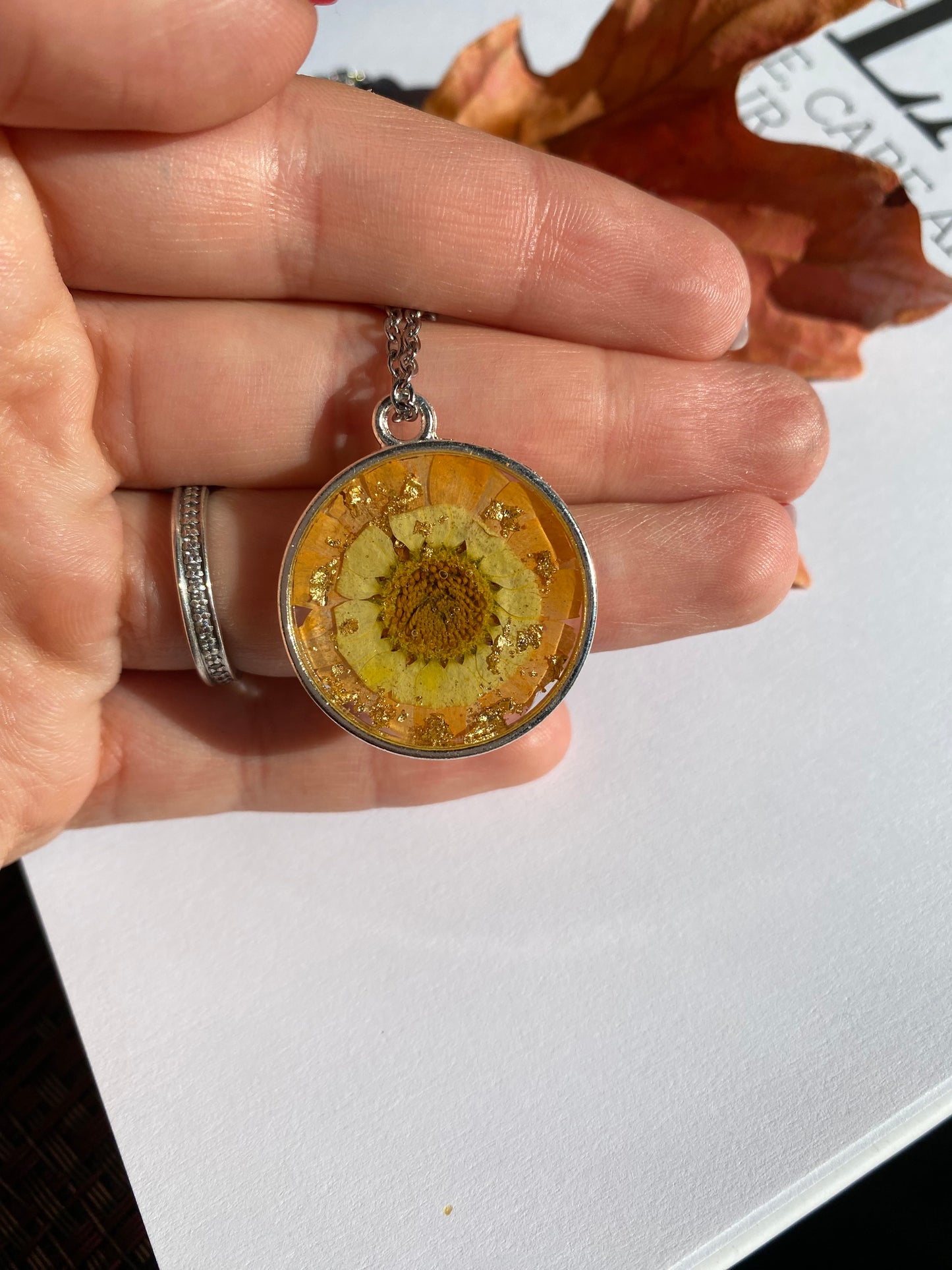 Golden Bloom Pendant