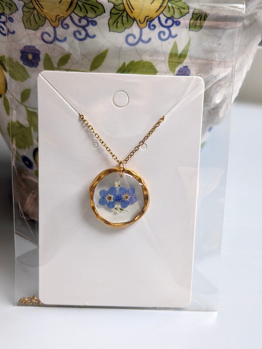 Forget me not necklace