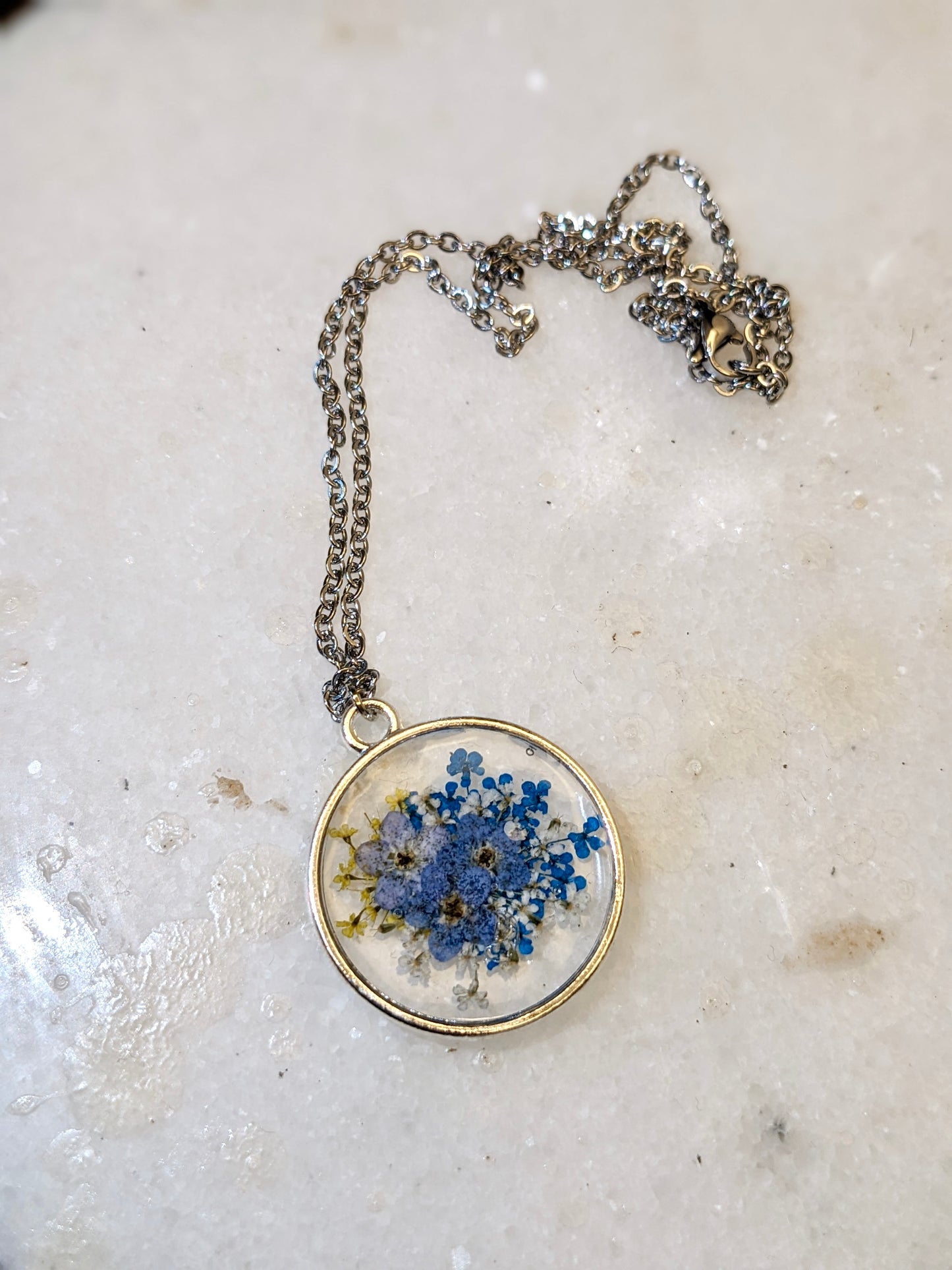 “Forget-Me-Not” necklace