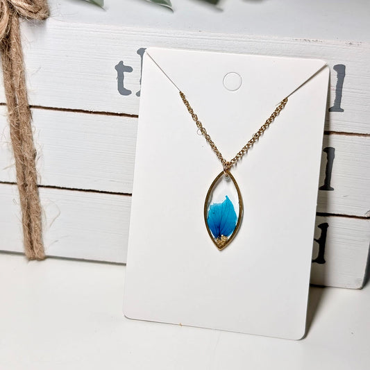 Blue Petal Pendant