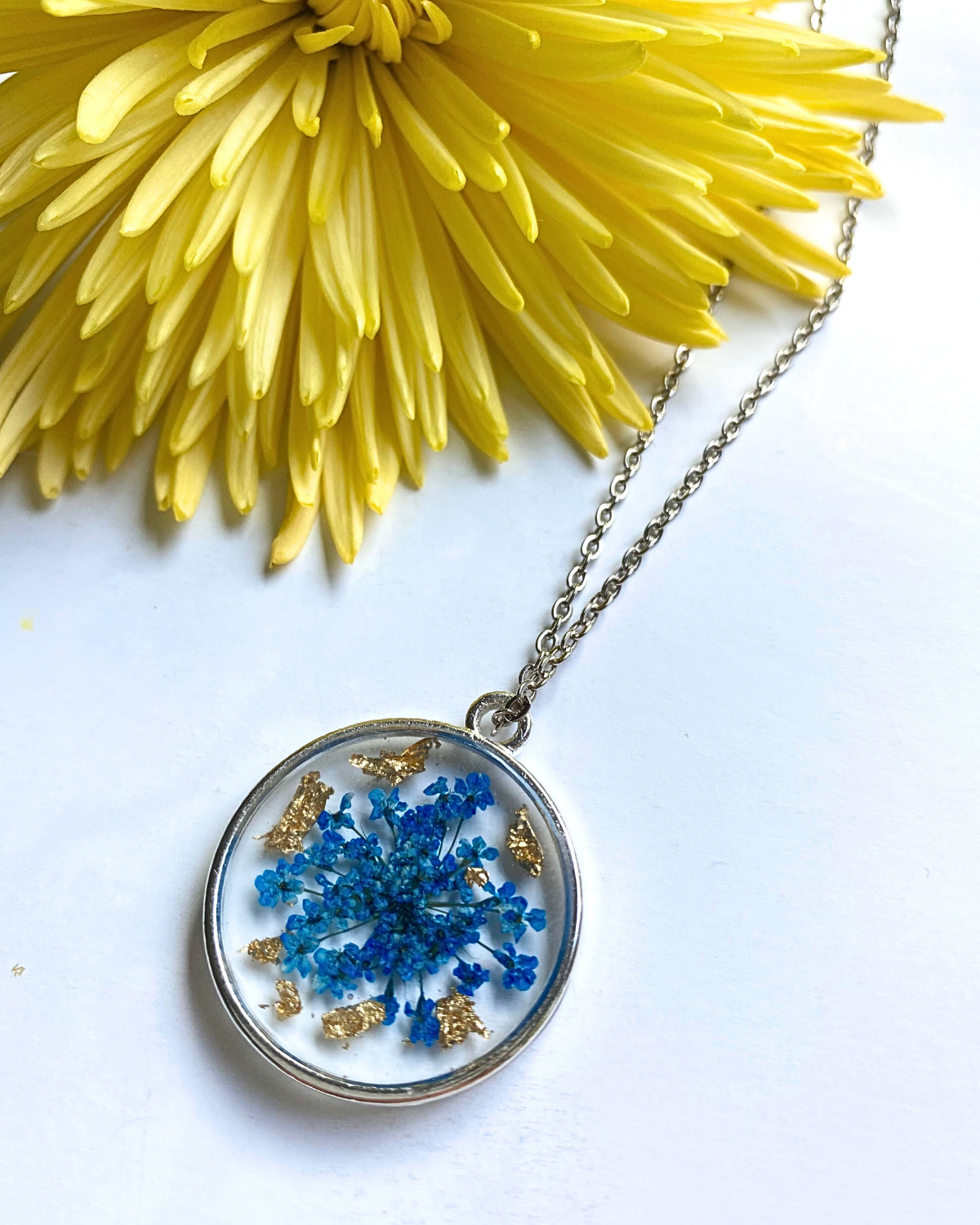 Azure Petals Necklace