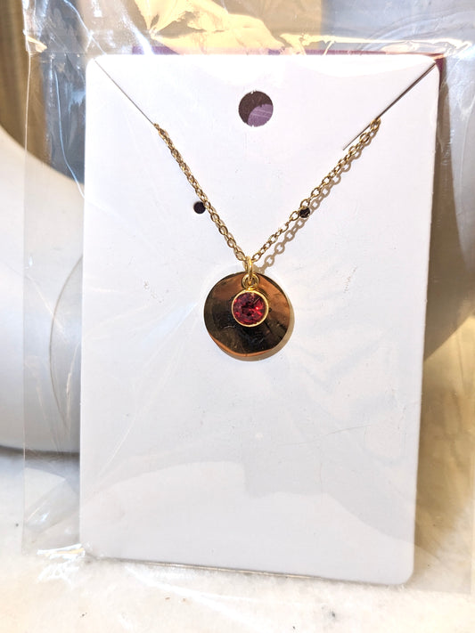 January Birthstone Necklace