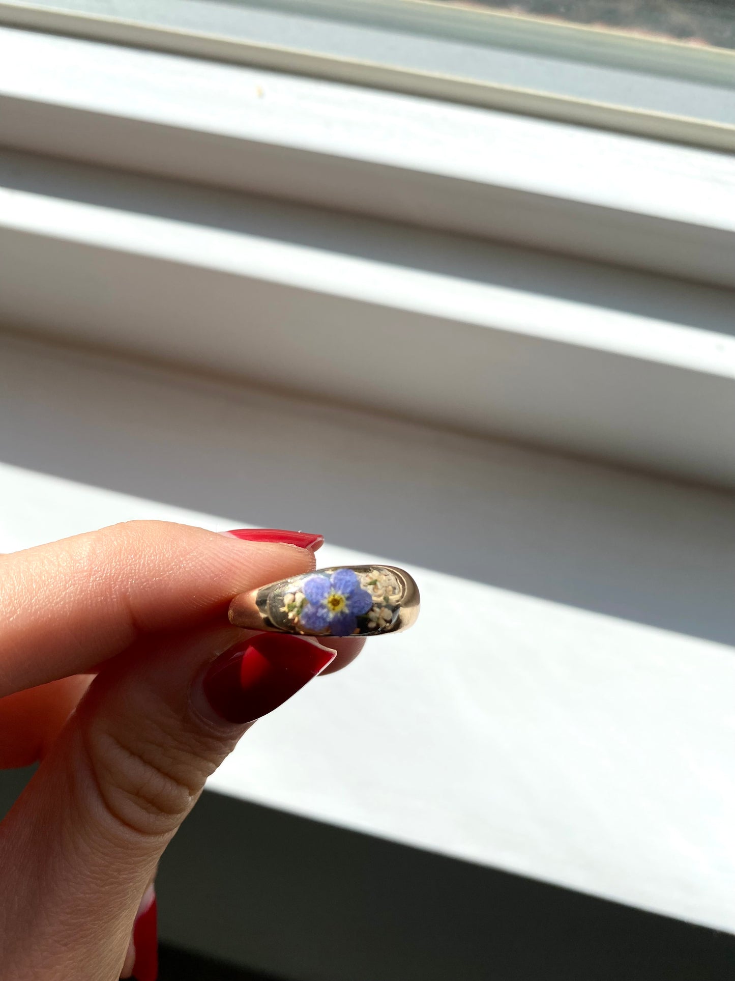 14K Gold Plated “Forget-Me-Not” Ring