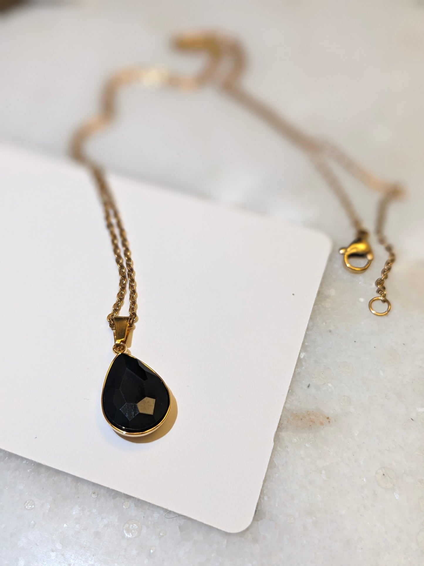 Black Petal Necklace