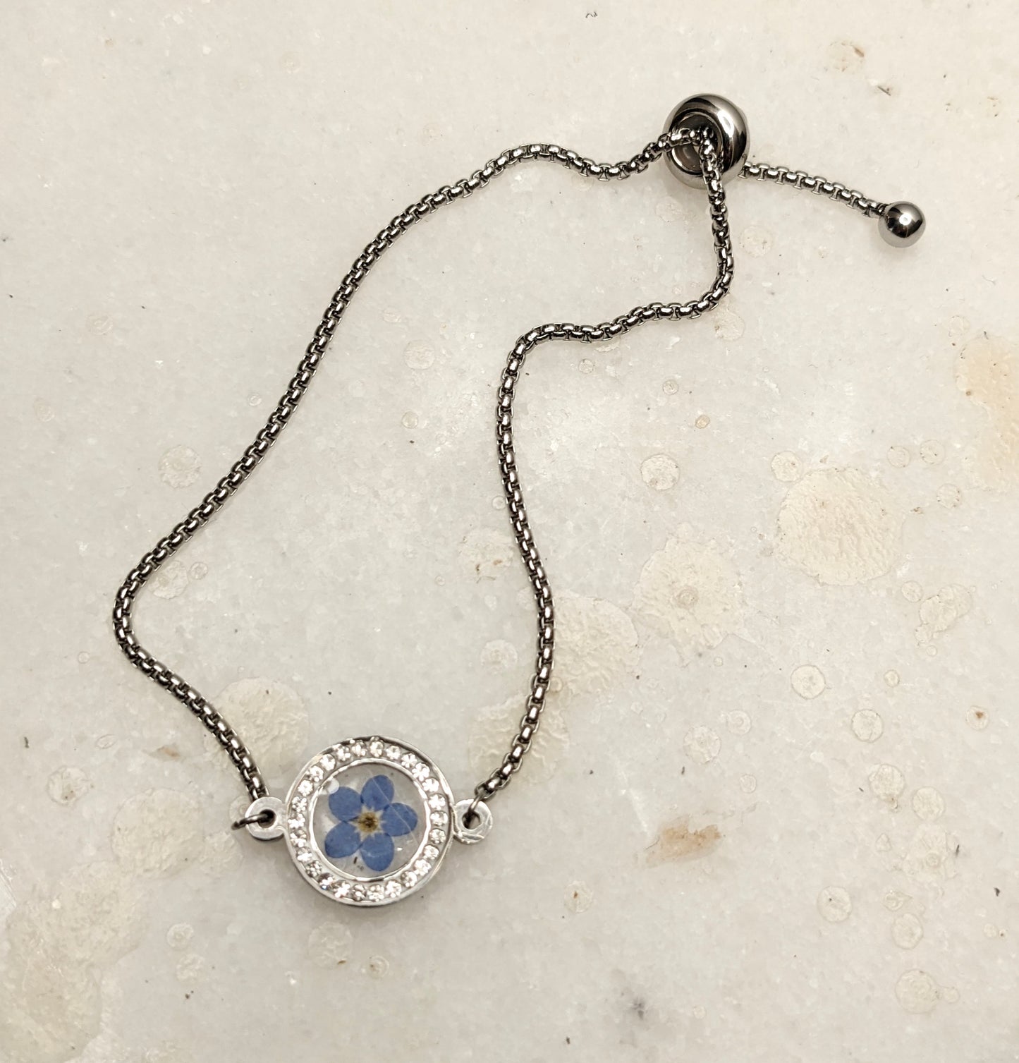 Silver “Forget-Me-Not” Bracelet