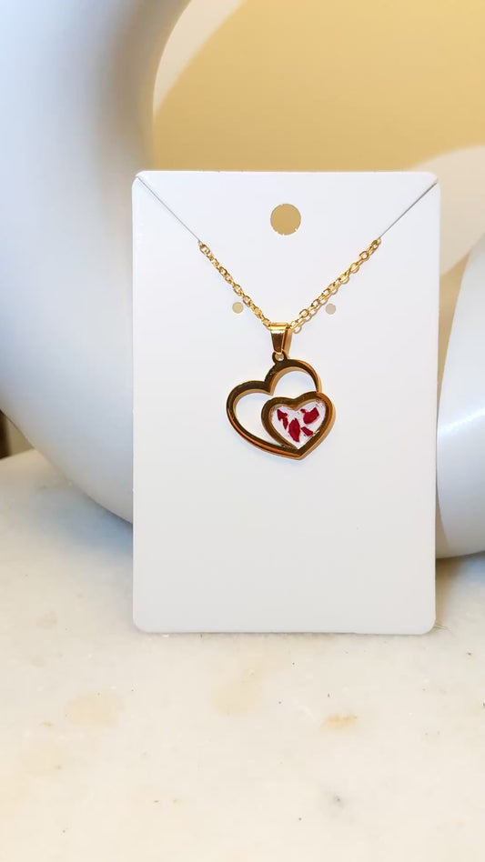 Double Heart Necklace